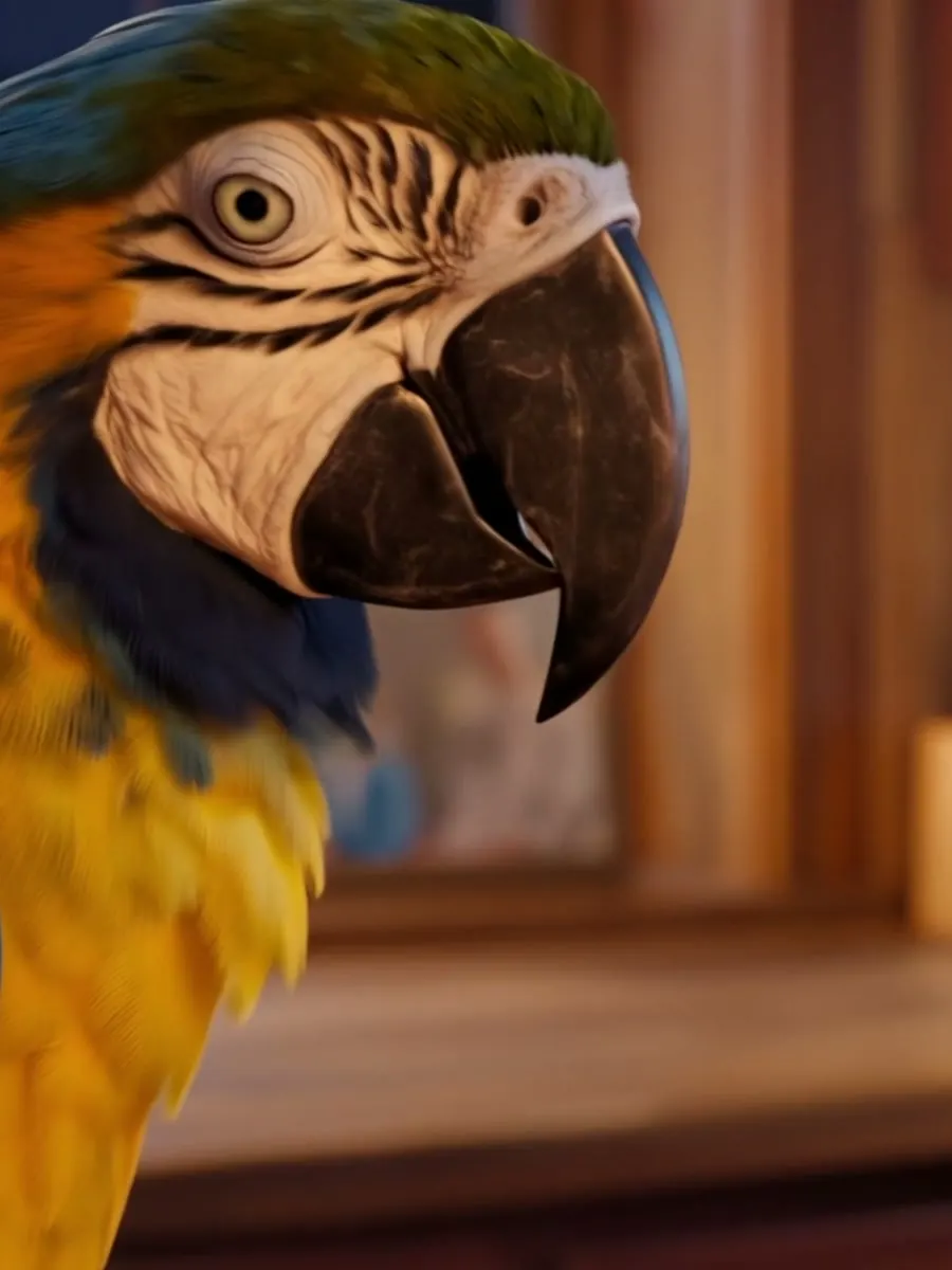 AI parrot replaced CGI parrot.